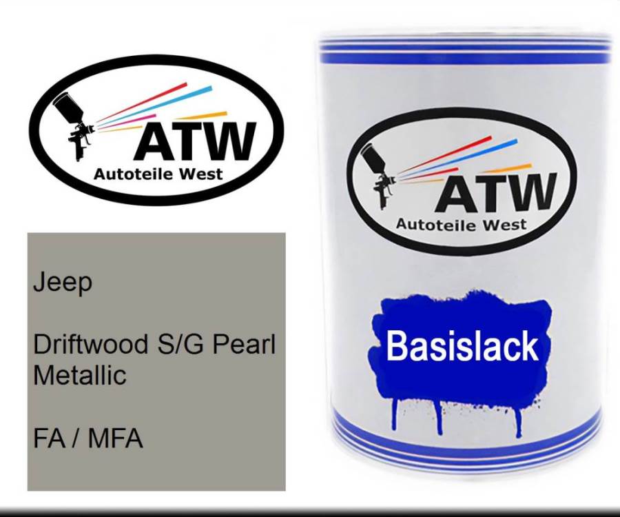 Jeep, Driftwood S/G Pearl Metallic, FA / MFA: 500ml Lackdose, von ATW Autoteile West.